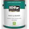 BEHR PREMIUM PLUS 1 gal. #BL-W13 Silver Polish Semi-Gloss Enamel Low Odor Interior Paint & Primer