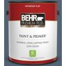 BEHR PREMIUM PLUS 1 gal. #T17-17 Midnight Show Flat Low Odor Interior Paint & Primer