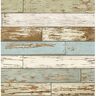 Brewster Levi Green Scrap Wood Paper Strippable Roll Wallpaper (Covers 56 sq. ft.)