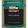 BEHR PREMIUM PLUS 1 gal. #S370-5 Pesto Paste Semi-Gloss Enamel Exterior Paint & Primer