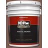 BEHR PREMIUM PLUS 5 gal. #N160-6 Spanish Chestnut Flat Exterior Paint & Primer