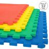 Stalwart Interlocking Multi-Color 24 in. W x 24 in. x 0.5 in Thick Exercise/Gym Flooring Foam Tiles - 4 Tiles/Case (48 sq. ft.)