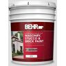 BEHR 5 gal. #BL-W11 Tinsmith Flat Masonry, Stucco and Brick Interior/Exterior Paint