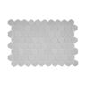 The Tile Doctor Glass Tile LOVE Purest Love White 12 in. X 12 in. Hex Glossy Glass Mosaic Tile for Walls, Floors and Pools