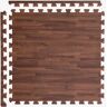 IncStores FlooringInc Dark Oak 2 ft. x 2 ft. x 5/8 in. T Soft Wood Print Foam Flooring Tiles (12 tiles/48 sq. ft.)