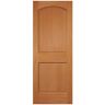 Builders Choice 32 in. x 80 in. 2 Panel Arch Top Raised Panel Ovolo Sticking Solid Core Unfinished Fir Wood Interior Door Slab