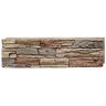 GenStone Stacked Stone Desert Sunrise 12 in. x 42 in. Composite Faux Stone Siding Panel