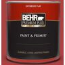 BEHR PREMIUM PLUS 1 qt. #160B-7 Daredevil Flat Exterior Paint & Primer