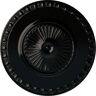 Ekena Millwork 23-1/2 in. x 3-1/4 in. Lyon Urethane Ceiling Medallion (Fits Canopies upto 3-5/8 in.), Black Pearl