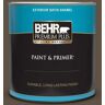 BEHR PREMIUM PLUS 1 qt. #S-H-720 Volcanic Island Satin Enamel Exterior Paint & Primer