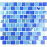 Landscape Blue 12 in. x 12 in. Square Textured Glossy Glass Mosaic Wall Pool and Floor Tile (10 sq. ft./Case)