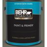 BEHR PREMIUM PLUS 1 gal. #N370-6 Gladiator Gray Satin Enamel Exterior Paint & Primer