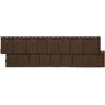 NovikShake 14.5 in. x 48.75 in. RS RoughSawn Shake Polymer Siding in Coffee Bean (12 Panels Per Box, 48.8 sq. ft.)