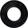 Ekena Millwork 1/2" x 8" x 8" Polyurethane Daniela Ceiling Medallion, Hand-Painted Jet Black