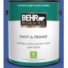 BEHR PREMIUM PLUS 1 gal. #BIC-21 Blue Dahlia Semi-Gloss Enamel Low Odor Interior Paint & Primer