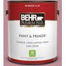 BEHR PREMIUM PLUS 1 gal. #S130-4 Cherry Juice Flat Low Odor Interior Paint & Primer