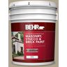 BEHR 5 gal. #PPU7-22 Safari Vest Flat Interior/Exterior Masonry, Stucco and Brick Paint