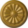 Ekena Millwork 7-7/8 in. x 1-1/8 in. Olivia Urethane Ceiling Medallion (Fits Canopies upto 2-1/8 in.), Pharaohs Gold