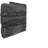 GenStone Stacked Stone Iron Ore 12 in. x 1.375 in. x 12 in. Faux Stone Siding Left Corner Panel