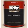 BEHR PREMIUM PLUS 1 gal. #PPU7-17 Wax Sculpture Flat Exterior Paint & Primer