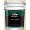 BEHR PREMIUM PLUS 5 gal. #340E-3 Bavarian Cream Semi-Gloss Enamel Exterior Paint & Primer