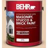 BEHR 1 gal. #BXC-64 Shortbread Cookie Satin Interior/Exterior Masonry, Stucco and Brick Paint