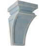 Ekena Millwork 3-1/2 in. x 6 in. x 3-3/4 in. Driftwood Blue Mini Nevio Wood Vintage Decor Corbel