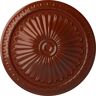 Ekena Millwork 15 in. x 1-3/4 in. Alexa Urethane Ceiling Medallion (Fits Canopies upto 3 in.), Hand-Painted Firebrick