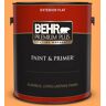 BEHR PREMIUM PLUS 1 gal. #270B-5 Melon Flat Exterior Paint & Primer