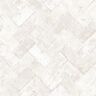 Herringbone Brick Beige/Cream Design Matte Finish Vinyl on Non-Woven Non-Pasted Wallpaper Roll