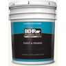 BEHR PREMIUM PLUS 5 gal. #75 Polar Bear Satin Enamel Exterior Paint & Primer