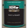 BEHR PREMIUM PLUS 1 gal. #780D-6 Witch Hazel Semi-Gloss Enamel Exterior Paint & Primer