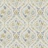 Laura Ashley Foscot Damask Pale Ochre Yellow Non-Woven Paper Removable Wallpaper