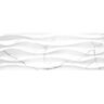 EMSER TILE Sculpture White Wave Glossy 12.99 in. x 35.83 in. Ceramic Wall Tile (12.928 sq. ft. / case)