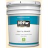 BEHR PREMIUM PLUS 5 gal. #330A-1 Bonnie Cream Satin Enamel Low Odor Interior Paint & Primer