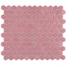 Merola Tile Tribeca 1 in. Hex Glossy Blush 10-1/4 in. x 11-7/8 in. Porcelain Mosaic Tile (8.6 sq. ft./Case)