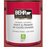 BEHR PREMIUM PLUS 1 gal. #160B-7 Daredevil Hi-Gloss Enamel Interior/Exterior Paint & Primer