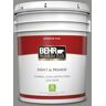 BEHR PREMIUM PLUS 5 gal. #PPU24-20 Letter Gray Flat Low Odor Interior Paint & Primer