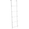 SHAPE PRODUCTS 5-Step White Steel Window Well Escape Ladder