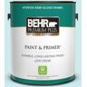 BEHR PREMIUM PLUS 1 gal. #520C-2 Fountain Spout Semi-Gloss Enamel Low Odor Interior Paint & Primer