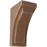 Ekena Millwork 2-1/2 in. x 6 in. x 3-3/4 in. Weathered Brown Mini Felix Wood Vintage Decor Corbel