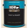 BEHR PREMIUM PLUS 1 gal. #BWC-16 Ancient Ivory Satin Enamel Exterior Paint & Primer