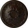 Ekena Millwork 26 in. x 3 in. Tristan Urethane Ceiling Medallion (Fits Canopies up to 5-1/2 in.), Bronze