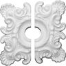 Ekena Millwork 1-1/2 in. x 18 in. x 18 in. Polyurethane Crawley Ceiling Medallion Moulding (2-Piece)