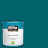 BEHR PREMIUM PLUS 1 gal. #S-H-520 Peacock Tail Satin Enamel Low Odor Interior Paint & Primer