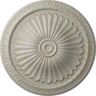 Ekena Millwork 15 in. x 1-3/4 in. Alexa Urethane Ceiling Medallion (Fits Canopies upto 3 in.), Hand-Painted Pot of Cream Crackle