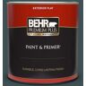 BEHR PREMIUM PLUS 1 qt. #S440-7 Thermal Flat Exterior Paint & Primer