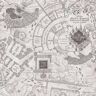 RoomMates Grey Harry Potter Marauder's Map Vinyl Peel and Stick Matte Wallpaper