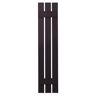 Ply Gem 12 in. x 51 in. Polypropylene 3-Board Open Board and Batten Shutters Pair in Dark Berry