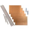 Fasade Ripple 18 in. x 24 in. Polished Copper Vinyl Decorative Wall Tile Backsplash 15 sq. ft. Kit